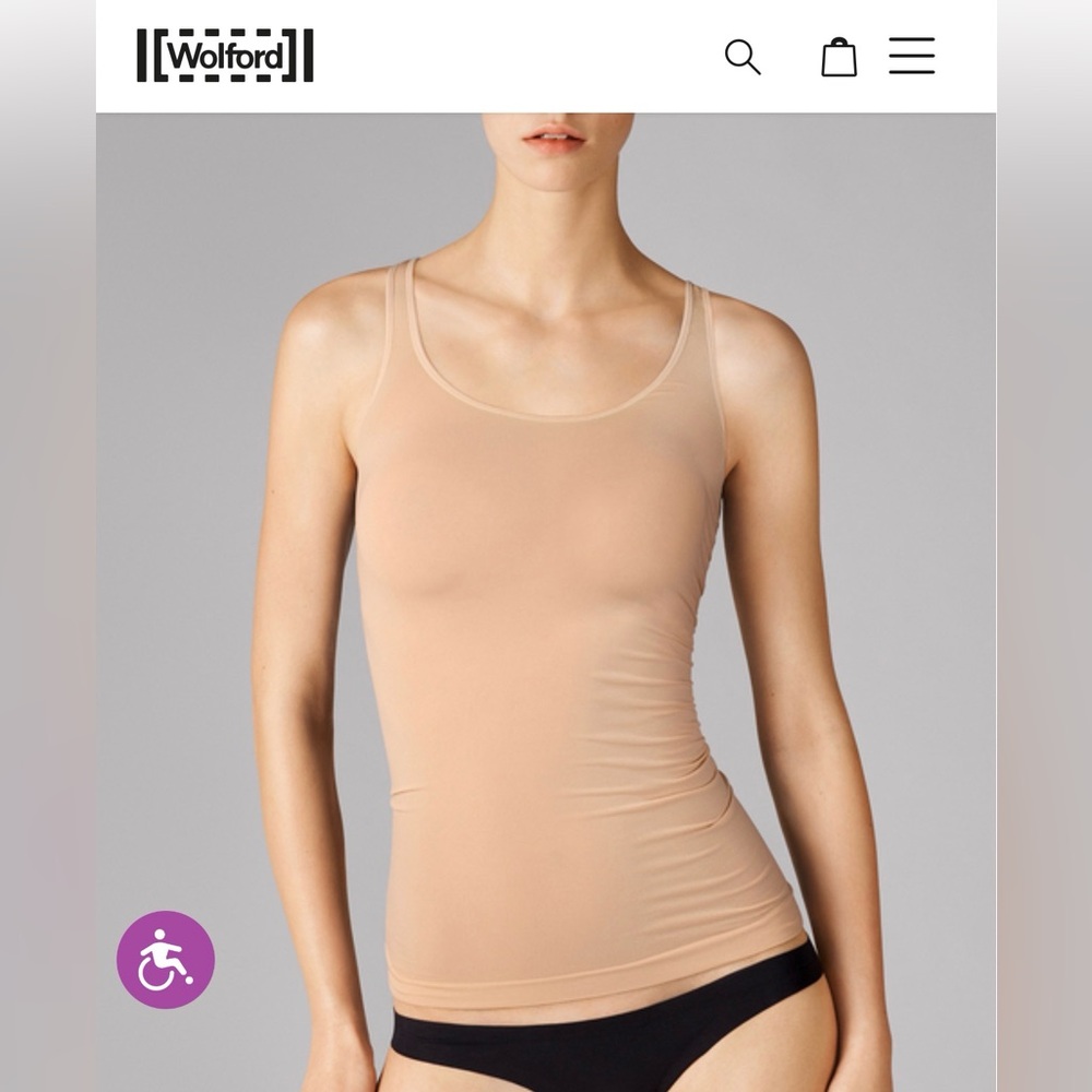 Wolford Individual Nature Sheer Nude Tank XS SOLD OUT ONLINE